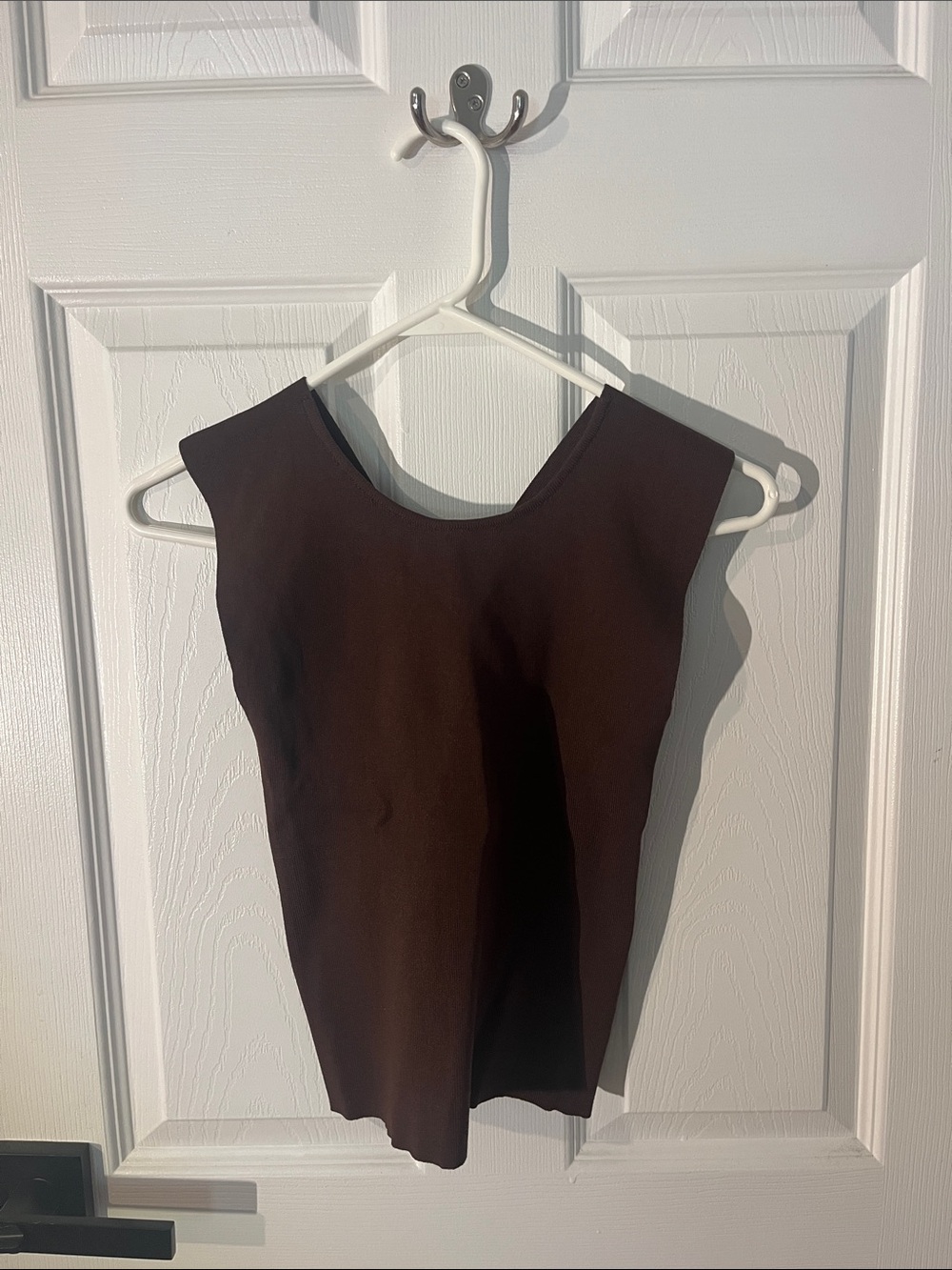 ZARA Brown Cross Back Tank Top